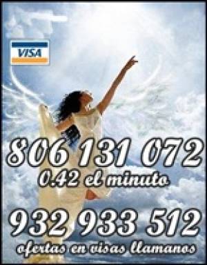 Tarot barato 806-131-072 solo 0,42 cm. visa 9 €30 min