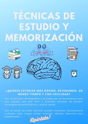 Tecnicas de estudio y memorización