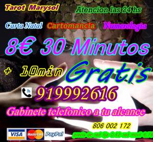 Tarot 24hs,30min+10min de regalo por 8 euros