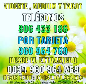 EL MEJOR TAROT LLAMA 806 433 186 VIDENTE casi gratis
