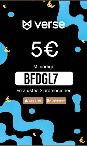 descarga app Verse y recibe 5 euros gratis