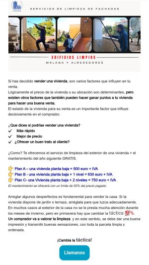 Limpieza de FACHADAS